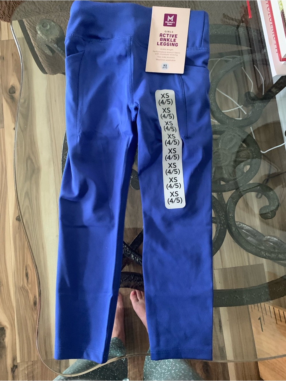 Mossimo Girls' Active Ankle Leggings - Royal Blue